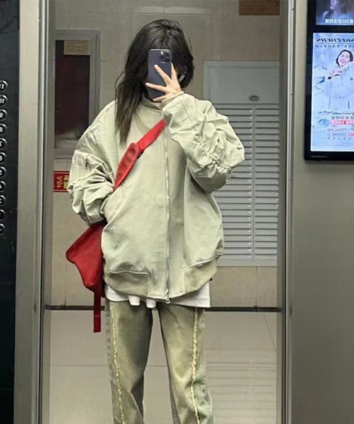 Flugge(フラッジー)の「フライトジャケット(その他アウター・レディース・ブラック/グレー・LARGE/MEDIUM)」の6枚目の写真