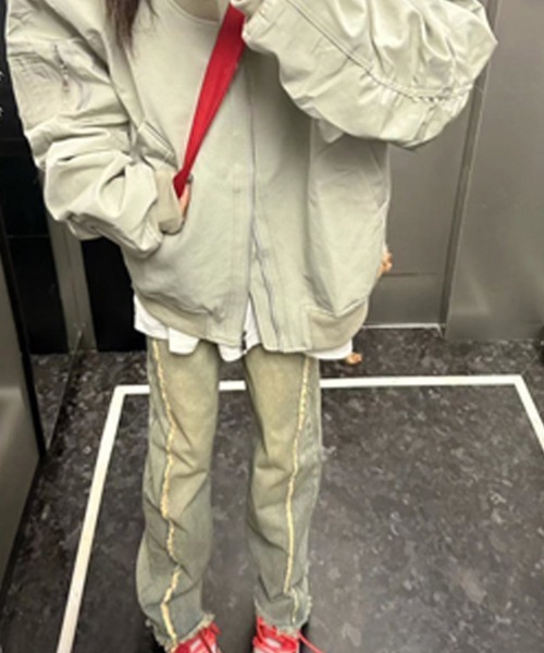 Flugge(フラッジー)の「フライトジャケット(その他アウター・レディース・ブラック/グレー・LARGE/MEDIUM)」の7枚目の写真