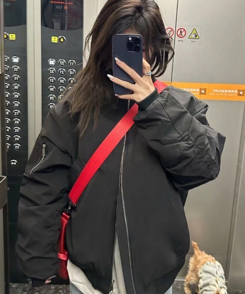 Flugge(フラッジー)の「フライトジャケット(その他アウター・レディース・ブラック/グレー・LARGE/MEDIUM)」の11枚目の写真