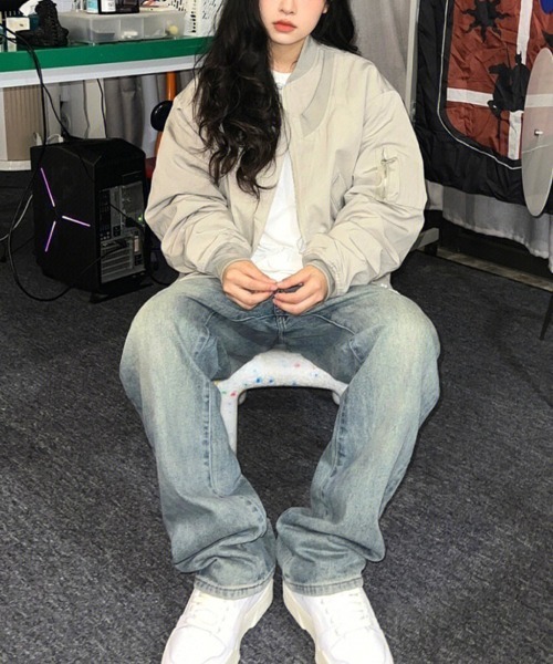 Flugge(フラッジー)の「フライトジャケット(その他アウター・レディース・ブラック/グレー・LARGE/MEDIUM)」の12枚目の写真