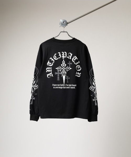 bike star（バイクスター）の「BIKE STAR クロスプリントロンT（Tシャツ/カットソー・メンズ・ブラック/ブラック系/ホワイト・M/L）」の6枚目の写真