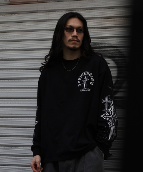 bike star（バイクスター）の「BIKE STAR クロスプリントロンT（Tシャツ/カットソー・メンズ・ブラック/ブラック系/ホワイト・M/L）」の17枚目の写真