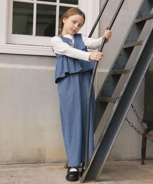 GLOBAL WORK(グローバルワーク)の「トクトク3SETUPリブT/625171(つなぎ/オールインワン・キッズ・ブルー/アイボリー/ブラック・130cm/140cm/150cm/160cm)」の20枚目の写真