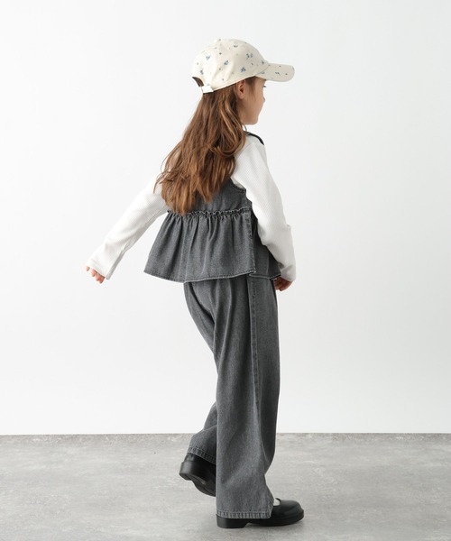 GLOBAL WORK(グローバルワーク)の「トクトク3SETUPリブT/625171(つなぎ/オールインワン・キッズ・ブルー/アイボリー/ブラック・130cm/140cm/150cm/160cm)」の8枚目の写真