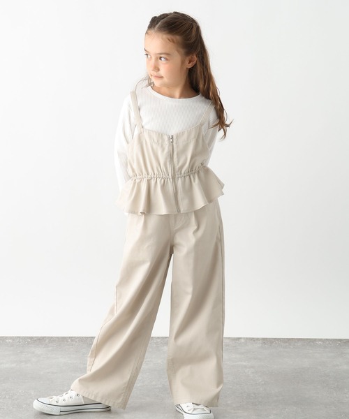 GLOBAL WORK(グローバルワーク)の「トクトク3SETUPリブT/625171(つなぎ/オールインワン・キッズ・ブルー/アイボリー/ブラック・130cm/140cm/150cm/160cm)」の9枚目の写真