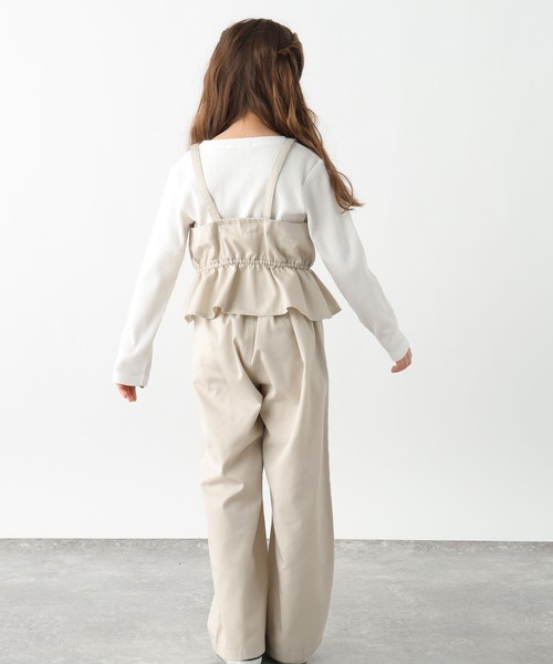 GLOBAL WORK(グローバルワーク)の「トクトク3SETUPリブT/625171(つなぎ/オールインワン・キッズ・ブルー/アイボリー/ブラック・130cm/140cm/150cm/160cm)」の10枚目の写真