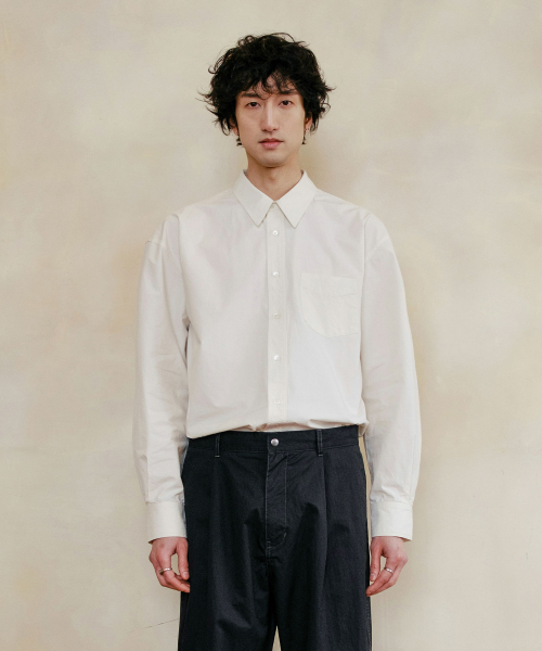 MEN IN JUNGLE(マンインジャングル)の「ラッスリングステッチシャツ - アイボリー(シャツ/ブラウス・メンズ・その他・LARGE/X-LARGE)」の1枚目の写真