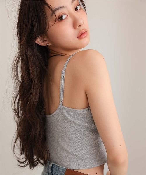 miette(ミエット)の「接触冷感カップ付きショート丈キャミソール(キャミソール・レディース・オフホワイト/グレー/ライトベージュ/ブラック・FREE)」の21枚目の写真