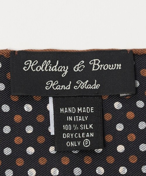 Holliday & Brown(ホリデーアンドブラウン)の「<Holliday&Brown> コモン プリント ポケットチーフ(ポケットチーフ・メンズ・オレンジ/ネイビー・FREE)」の11枚目の写真