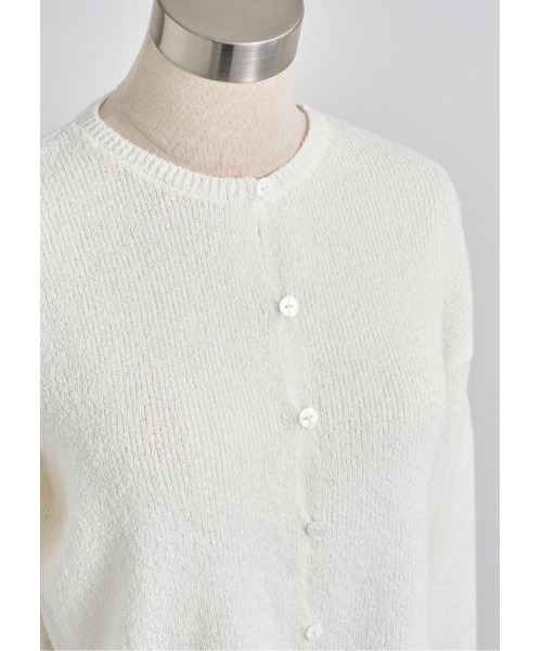 LUDICRUM(ルーディクルム)の「Loop yarn knit cardigan(カーディガン/ボレロ・レディース・ピンク/ブラック/オフホワイト・FREE)」の15枚目の写真