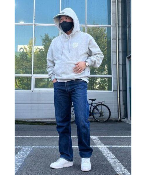 URBANAGE（アーバンエイジ）の「ロゴポイントオーバーフードホワイトメランジ（パーカー・レディース・その他・MEDIUM/LARGE）」の2枚目の写真