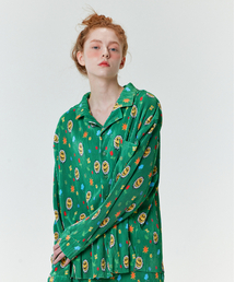 MISTERCHILD（ミスターチャイルド）の「グッドウェザープリーツパジャマセットアップグリーン（ルームウェア/パジャマ）」