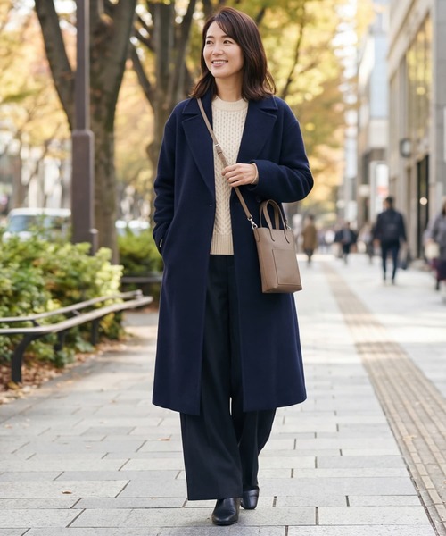 STYLE DELI(スタイルデリ)の「【DELI by】リアルレザーミニマルスクエアショルダーバッグ(ショルダーバッグ・レディース・ブラック/ブラウン/ライトグレー・FREE)」の16枚目の写真