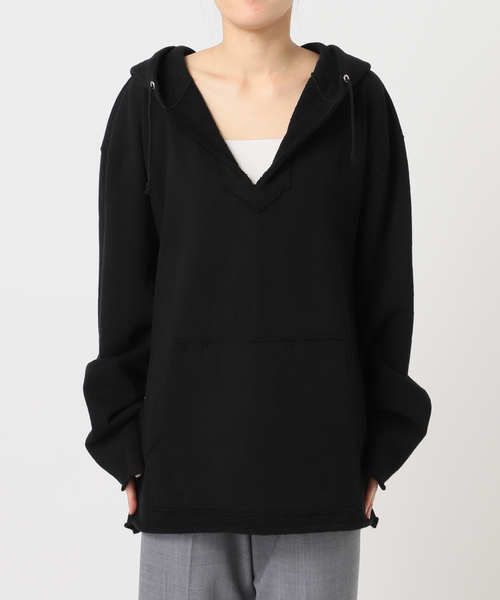 CITYSHOP(シティーショップ)の「HOODIE SWEAT SHIRT:スウェット(スウェット・レディース・ブラック/ホワイト・FREE)」の16枚目の写真