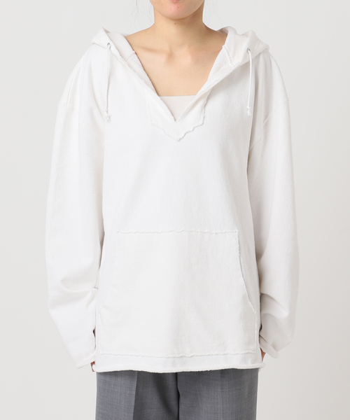 CITYSHOP(シティーショップ)の「HOODIE SWEAT SHIRT:スウェット(スウェット・レディース・ブラック/ホワイト・FREE)」の8枚目の写真