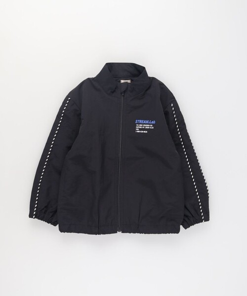 DRC branshes(ディーアールシーブランシェス)の「【WEB限定/DRC】撥水加工袖ラインナイロンジャケット(ナイロンジャケット・キッズ・ブルーグレー/ブラック/ベージュ・150/100/120/130/140/110)」の5枚目の写真