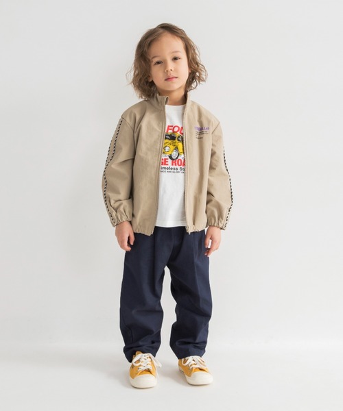 DRC branshes(ディーアールシーブランシェス)の「【WEB限定/DRC】撥水加工袖ラインナイロンジャケット(ナイロンジャケット・キッズ・ブルーグレー/ブラック/ベージュ・150/100/120/130/140/110)」の15枚目の写真