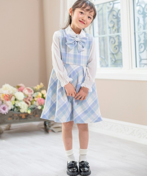Catherine Cottage（キャサリンコテージ）の「ケープ付きチェック柄ワンピース4点セット kids（スーツセット・キッズ・オフホワイト/ベージュ・110/120/130）」の20枚目の写真