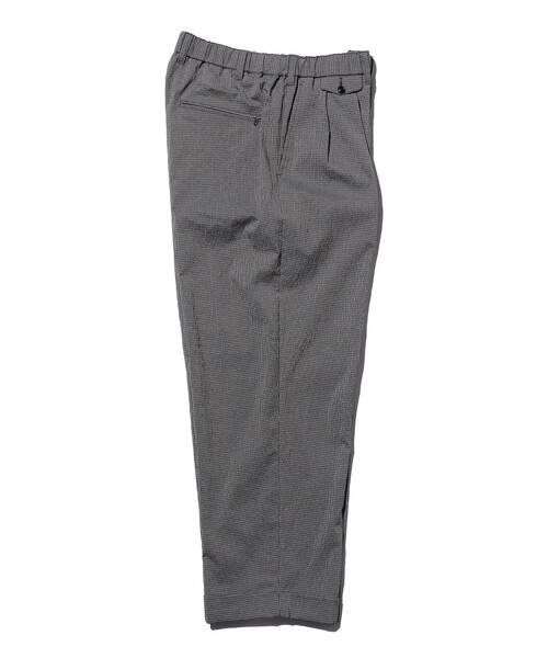 BEAMS PLUS（ビームスプラス）の「2 Pleats Anywhere(wear) Seersucker Plaid（その他パンツ・メンズ・グレー/ネイビー・X-LARGE/LARGE/MEDIUM/SMALL）」の12枚目の写真