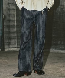 Bleme（ブレム）の「クラシック ウォバッシュ ストライプ デニムパンツ（デニムパンツ）」
