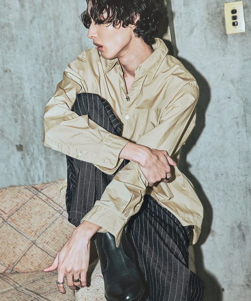 Bleme（ブレム）の「クラシック ウォバッシュ ストライプ デニムパンツ（デニムパンツ・メンズ・ブラック/ブルー・M/S/XL/L）」の7枚目の写真