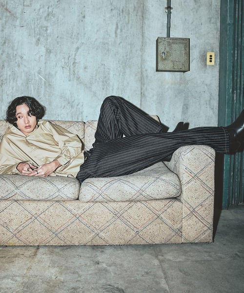 Bleme（ブレム）の「クラシック ウォバッシュ ストライプ デニムパンツ（デニムパンツ・メンズ・ブラック/ブルー・M/S/XL/L）」の8枚目の写真