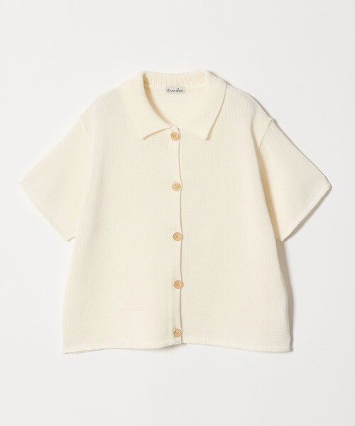 Steven Alan（スティーブンアラン）の「＜Steven Alan＞コットン ショートスリーブ カーディガン（ニット/セーター・レディース・オフホワイト/ブラック・FREE）」の2枚目の写真