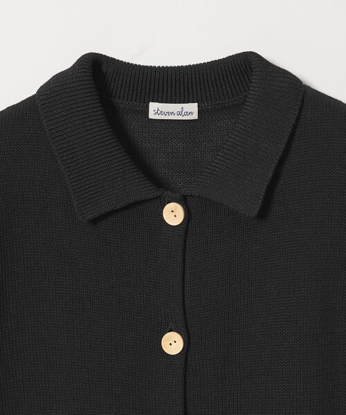 Steven Alan（スティーブンアラン）の「＜Steven Alan＞コットン ショートスリーブ カーディガン（ニット/セーター・レディース・オフホワイト/ブラック・FREE）」の4枚目の写真
