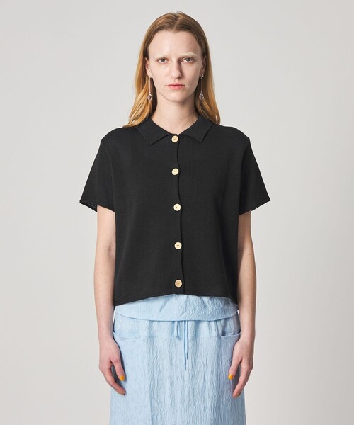 Steven Alan＞コットン ショートスリーブ カーディガン（ニット