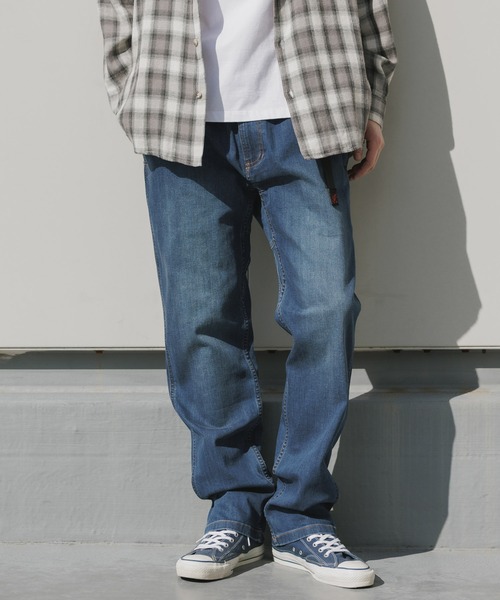 Gramicci/グラミチ STRETCH DENIM NN-PANT CROPPED ウェビングベルト