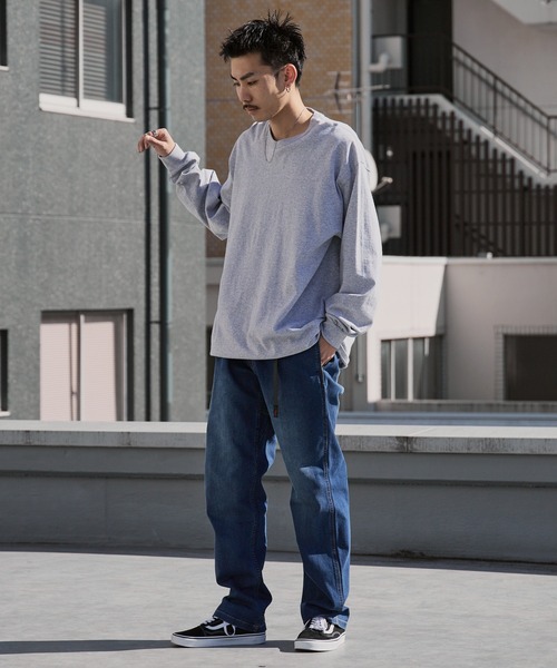 Gramicci（グラミチ）の「Gramicci/グラミチ STRETCH DENIM NN-PANT CROPPED ウェビングベルト ウォッシュ加工 ストレッチデニムパンツ 2026年 夏 夏服 秋服（デニムパンツ・メンズ・ブルー/ダークブルー/ワンウォッシュ・S/M/L/XL）」の17枚目の写真