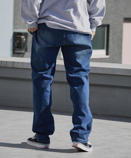 Gramicci（グラミチ）の「Gramicci/グラミチ STRETCH DENIM NN-PANT CROPPED ウェビングベルト ウォッシュ加工 ストレッチデニムパンツ 2026年 夏 夏服 秋服（デニムパンツ・メンズ・ブルー/ダークブルー/ワンウォッシュ・S/M/L/XL）」の14枚目の写真