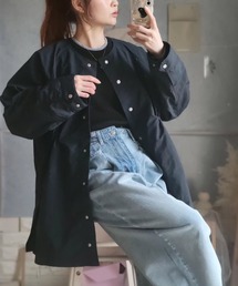 libelle more | 【防花粉加工】ナイロンノーカラーコート(ノーカラーコート)