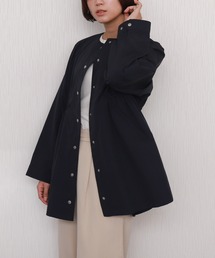 libelle more（リベル モア）の「ナイロンウエストドロストノーカラーコート（防花粉加工／撥水／軽量）（ノーカラーコート）」