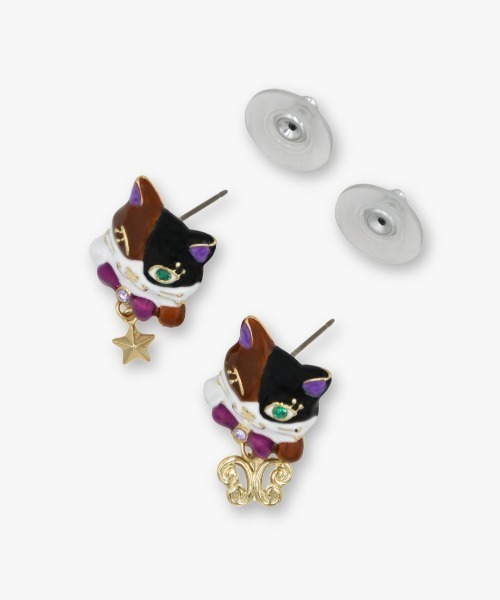 ANNA SUI（アナスイ）の「三毛ティティモチーフ ピアス（ピアス（両耳用）・レディース・マルチ・ONE SIZE）」の4枚目の写真