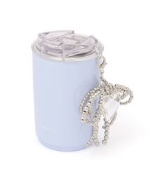 Francfranc（フランフラン）の「チャーム付き ステンレスタンブラー ブルー 水筒 マイボトル（グラス/マグカップ/タンブラー）」