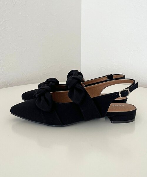 prose verse（プロズヴェール）の「Wストラップリボンミュール（パンプス・レディース・ブラック/レッド系その他/ブラック系その他・X-LARGE/LARGE/MEDIUM/SMALL）」の8枚目の写真