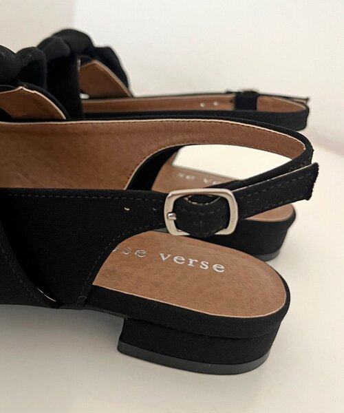 prose verse（プロズヴェール）の「Wストラップリボンミュール（パンプス・レディース・ブラック/レッド系その他/ブラック系その他・X-LARGE/LARGE/MEDIUM/SMALL）」の9枚目の写真