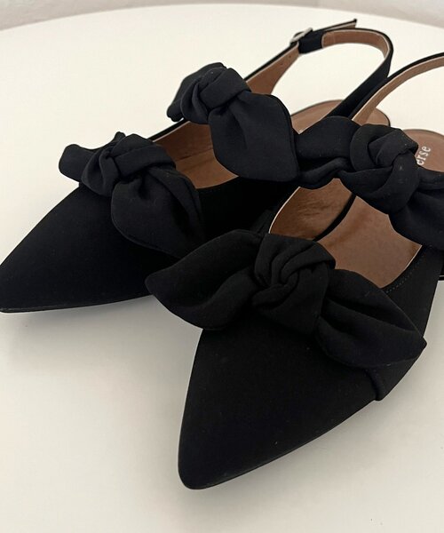 prose verse（プロズヴェール）の「Wストラップリボンミュール（パンプス・レディース・ブラック/レッド系その他/ブラック系その他・X-LARGE/LARGE/MEDIUM/SMALL）」の10枚目の写真