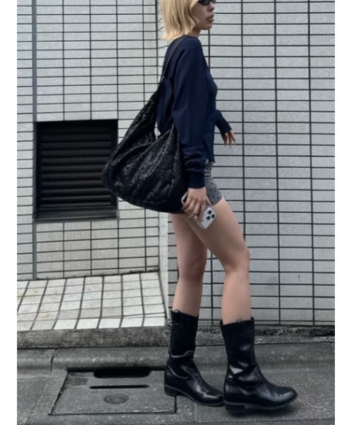 LAGUA GEM(ラグアジェム)の「WAPPEN LIGHT カーディガン(カーディガン/ボレロ・レディース・ライトブルー/ライトイエロー/ネイビー・FREE)」の11枚目の写真