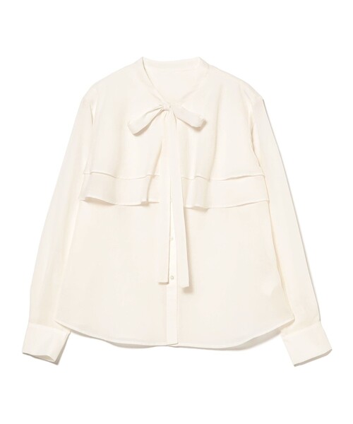 Ray BEAMS（レイビームス）の「ボウタイ Wヨーク ブラウス（シャツ/ブラウス・レディース・サックスブルー/オフホワイト・ONE SIZE）」の19枚目の写真