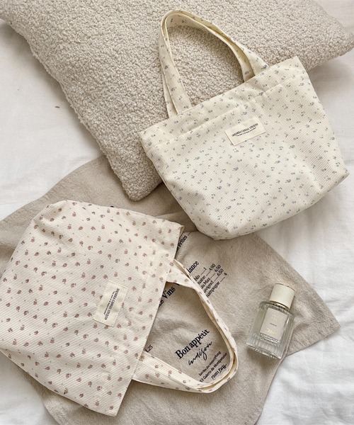Mignonjour(ミニョンジュール)の「Mignonjour/フラワー柄コーデュロイミニトートバッグ M2889(トートバッグ・レディース・その他7/その他4/その他6/その他5/その他3/その他2/その他1・FREE)」の8枚目の写真