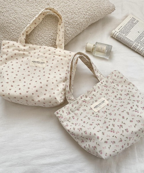 Mignonjour(ミニョンジュール)の「Mignonjour/フラワー柄コーデュロイミニトートバッグ M2889(トートバッグ・レディース・その他7/その他4/その他6/その他5/その他3/その他2/その他1・FREE)」の10枚目の写真