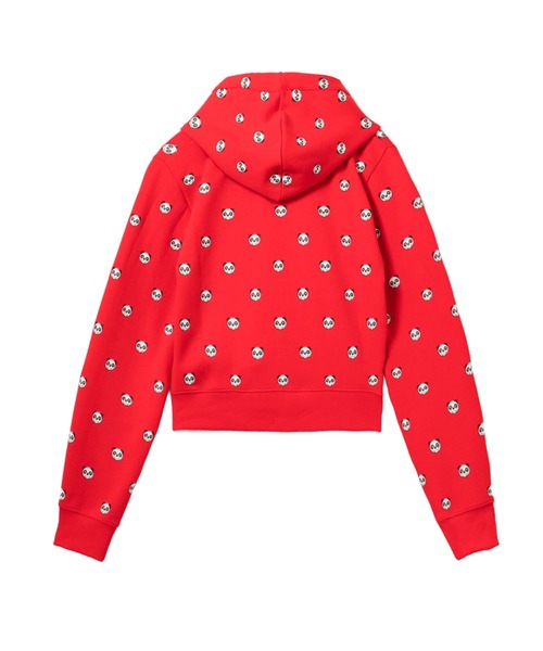 APEE BY A BATHING APE(エイピーバイアベイシングエイプ)の「MILO PD HOODED ZIP UP SWEAT(パーカー・レディース・グレー/レッド・X-SMALL/SMALL)」の4枚目の写真