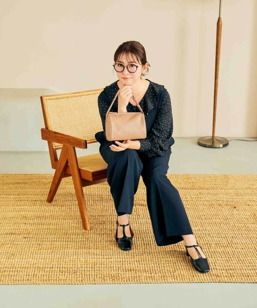 GLOBAL WORK（グローバルワーク）の「菅谷梨沙子さんコラボ/Tストラップパンプス/643219（パンプス・レディース・ブラック・LARGE/MEDIUM）」の4枚目の写真