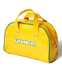 LOUDMOUTH/ラウドマウス ゴルフウェア エナメル調 合成皮革 ロゴ ハンドバッグ カートバッグ