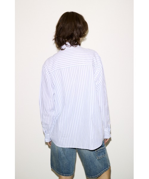 SLY(スライ)の「ESQWE COTTON LOOSE SHTHROW エスクェコットンルーズシャツ 春服(シャツ/ブラウス・レディース・ホワイト系その他2/ライトブルー・FREE)」の6枚目の写真