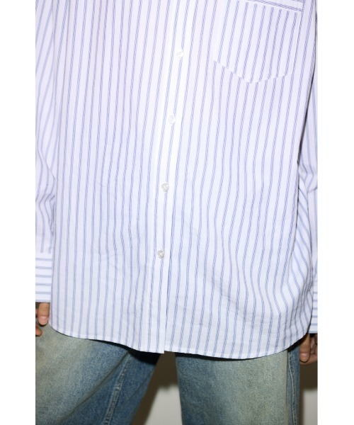 SLY(スライ)の「ESQWE COTTON LOOSE SHTHROW エスクェコットンルーズシャツ 春服(シャツ/ブラウス・レディース・ホワイト系その他2/ライトブルー・FREE)」の10枚目の写真