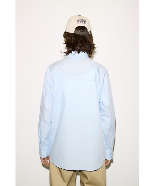 SLY(スライ)の「ESQWE COTTON LOOSE SHTHROW エスクェコットンルーズシャツ 春服(シャツ/ブラウス・レディース・ホワイト系その他2/ライトブルー・FREE)」の14枚目の写真