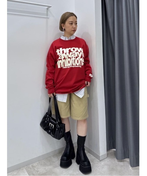 SLY(スライ)の「ESQWE COTTON LOOSE SHTHROW エスクェコットンルーズシャツ 春服(シャツ/ブラウス・レディース・ホワイト系その他2/ライトブルー・FREE)」の21枚目の写真